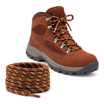 Braun Gelb Gemustert – schnuersenkel wander braun gelb gemustert 02 schuh braun rot