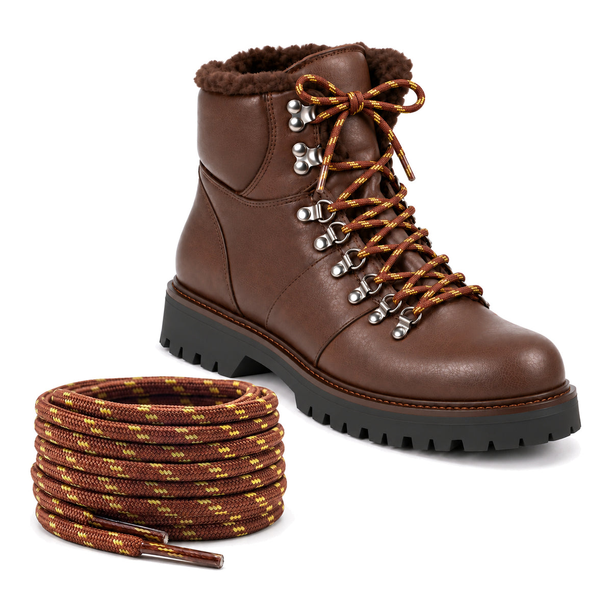 Braun Gelb Gemustert – schnuersenkel wander braun gelb gemustert 03 schuh braun dunkel