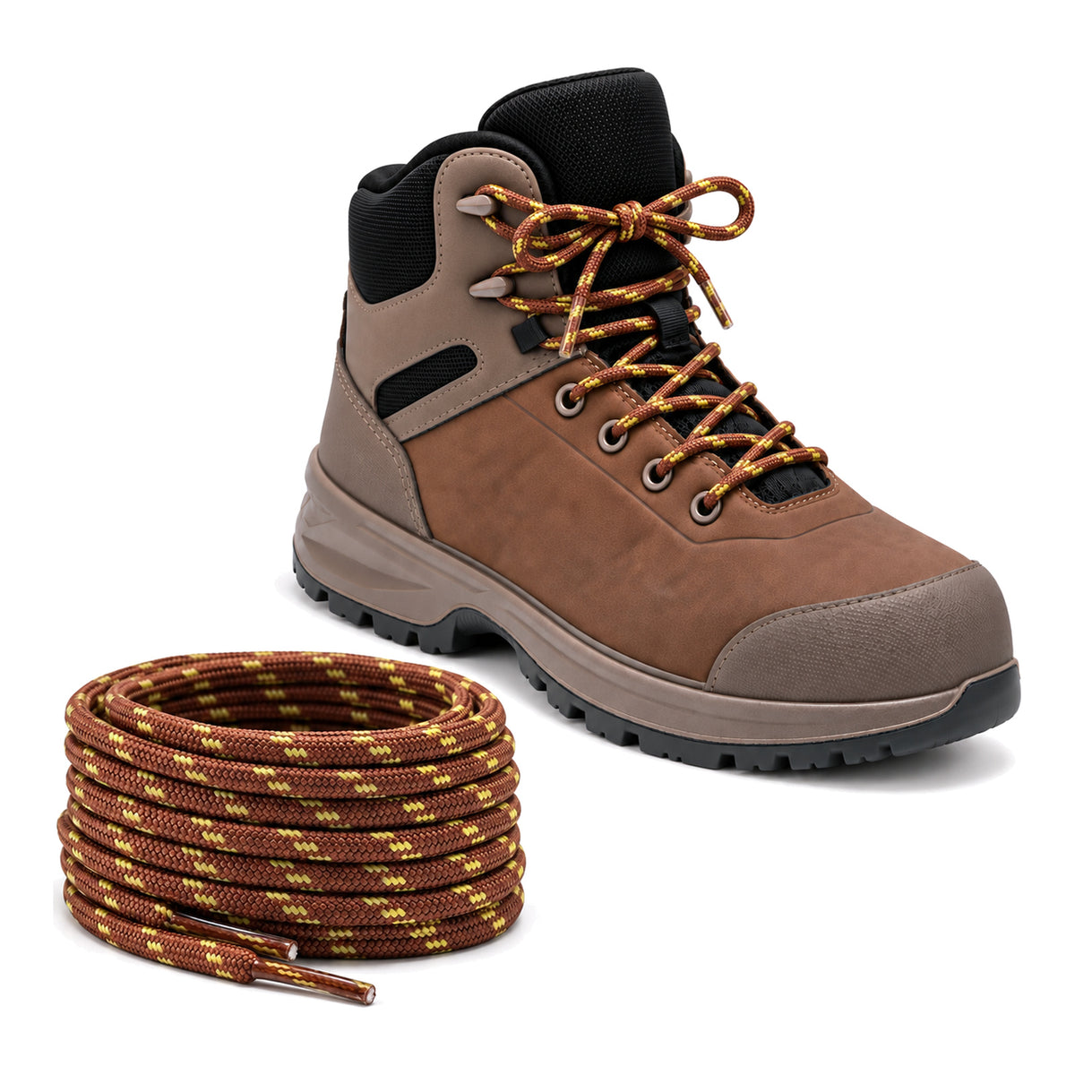 Braun Gelb Gemustert – schnuersenkel wander braun gelb gemustert 04 schuh braun hell