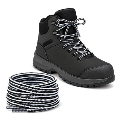 Schwarz Weiss – schnuersenkel wander schwarz weiss 03 schuh schwarz
