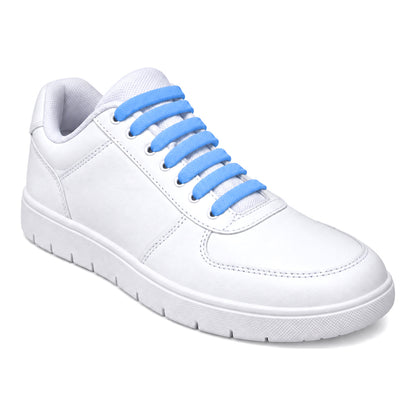 Blau Hell – silikon schnuersenkel blau hell 02 am schuh