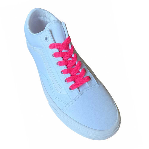 VANS Old Skool Schnürsenkel – Flach Standard 8mm breit, Pink Neon