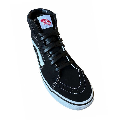 VANS SK8-Hi Schnürsenkel – Flach Leder 6mm breit, Schwarz